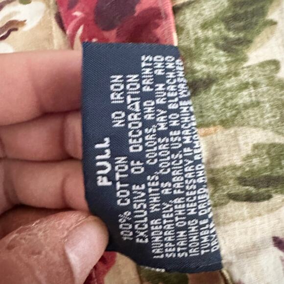 Ralph Lauren Vintage Constance Post Road Floral Full Flat Fitted Two Pillowcases - Picture 10 of 10